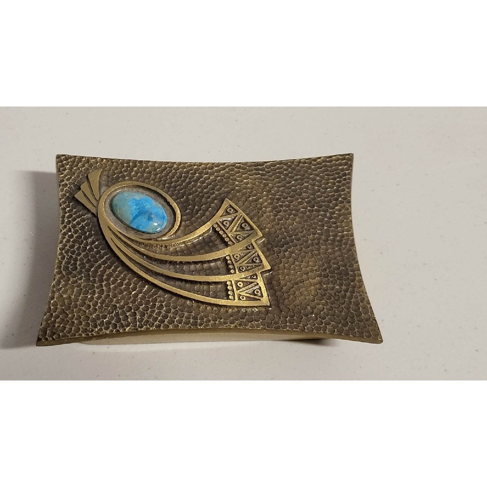 Vintage Oppenheim Israel Brass Trinket Box